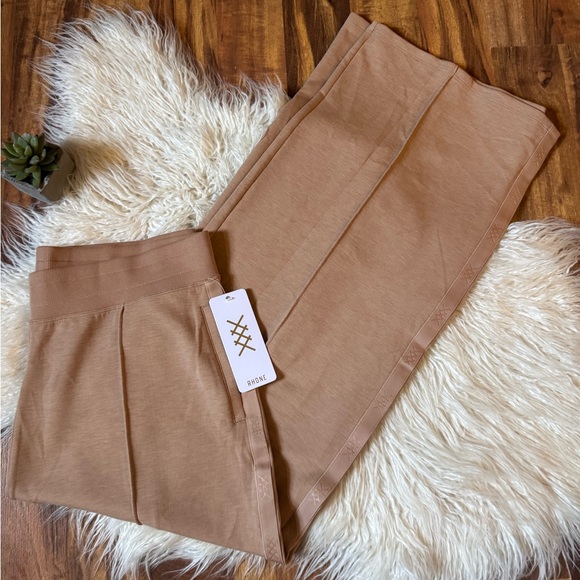 RHONE Tan Wide Leg Pants - Picture 1 of 8